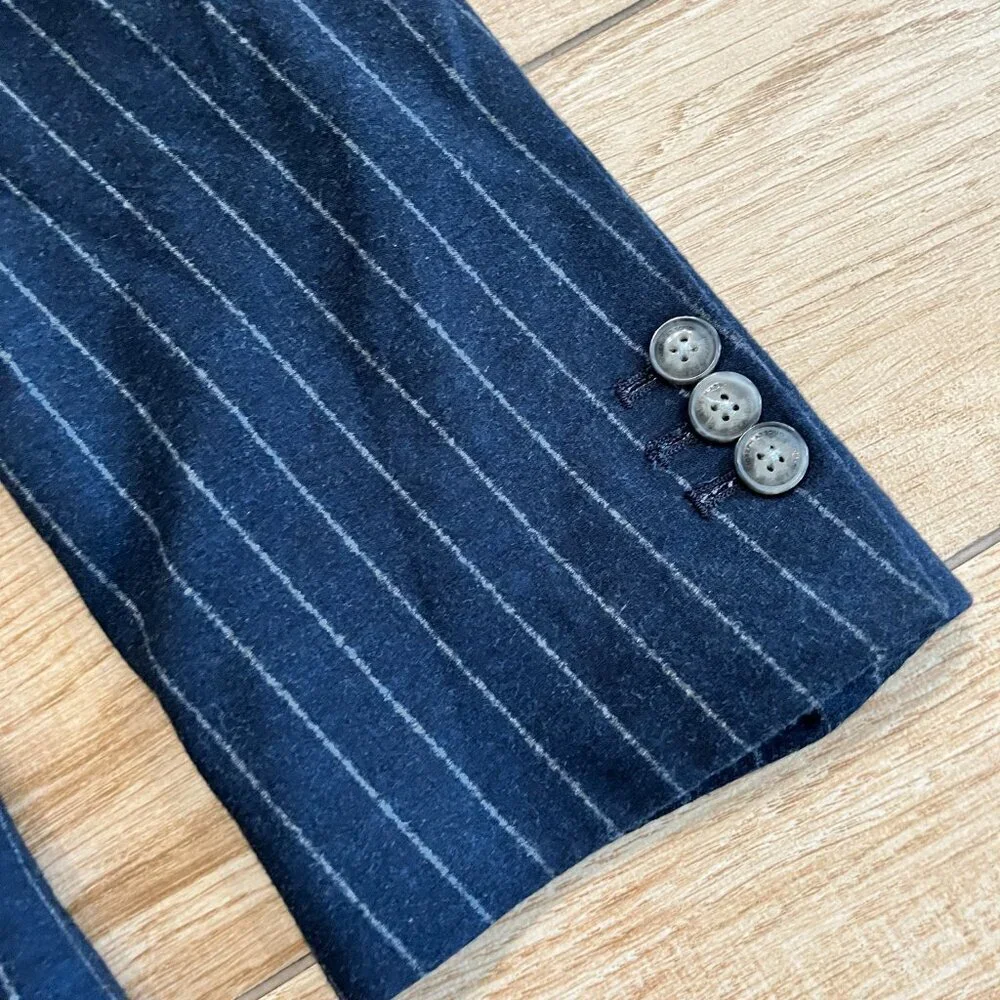 Mens Joseph Abboud Navy Blue Pinstripe Blazer Jacket - XXL